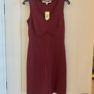 Max Studios Maroon Cotton Dress